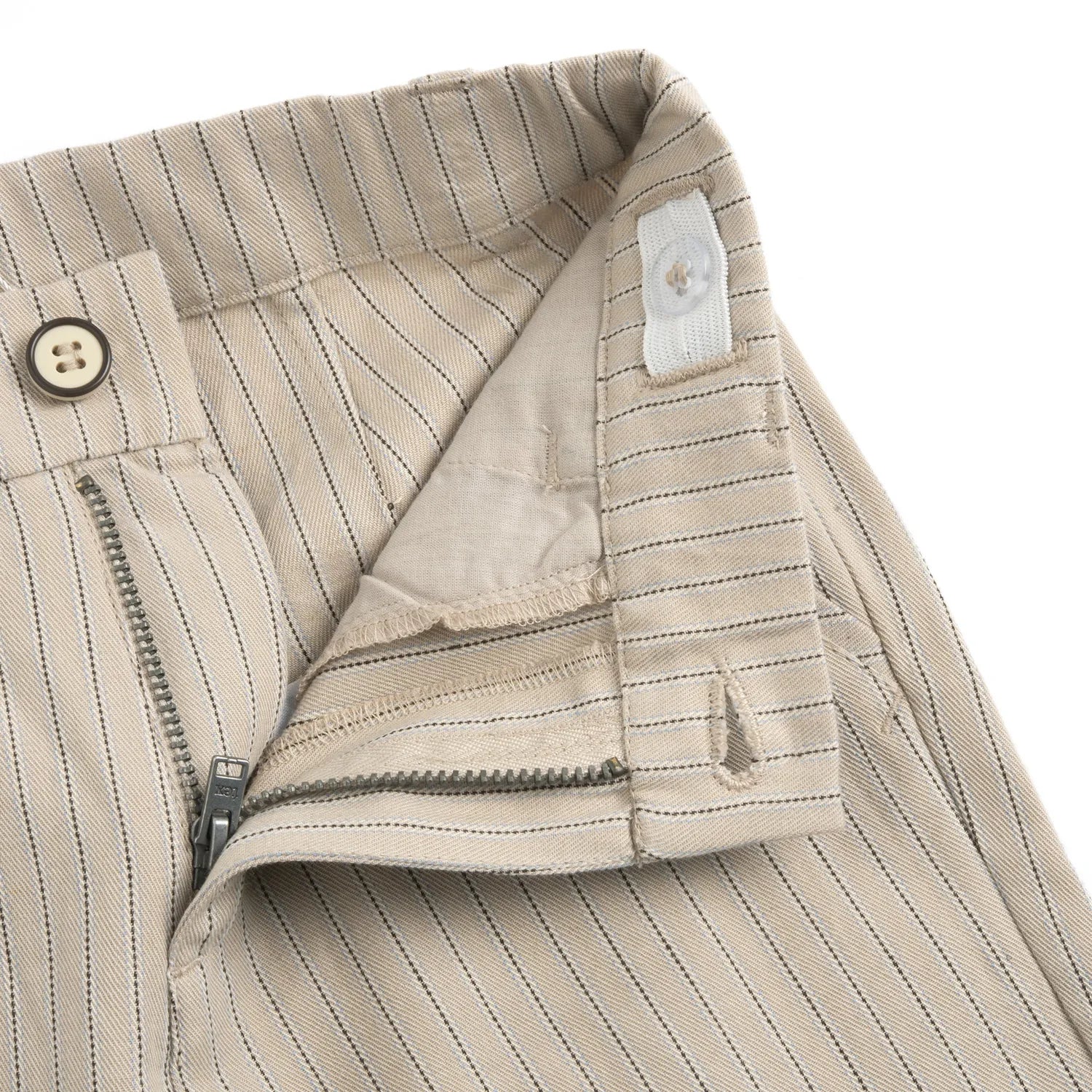 Boys Natural Striped Trouser