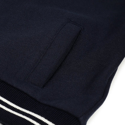 Boys Navy Blue Colourblocked Cardigan