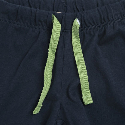 Boys Navy Blue Embellished Shorts