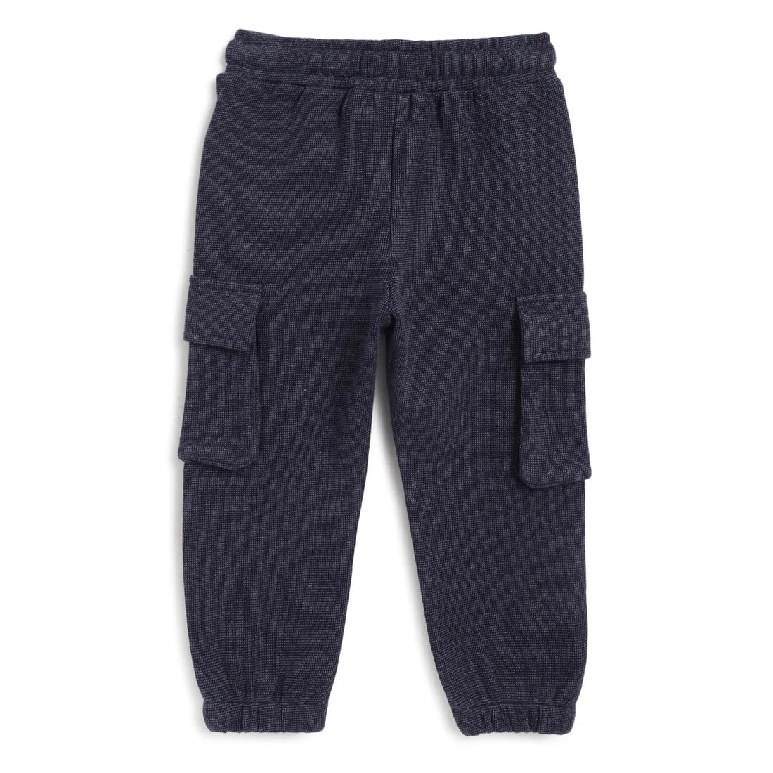 Boys Navy Blue Mid-Rise Relaxed Fit Trousers