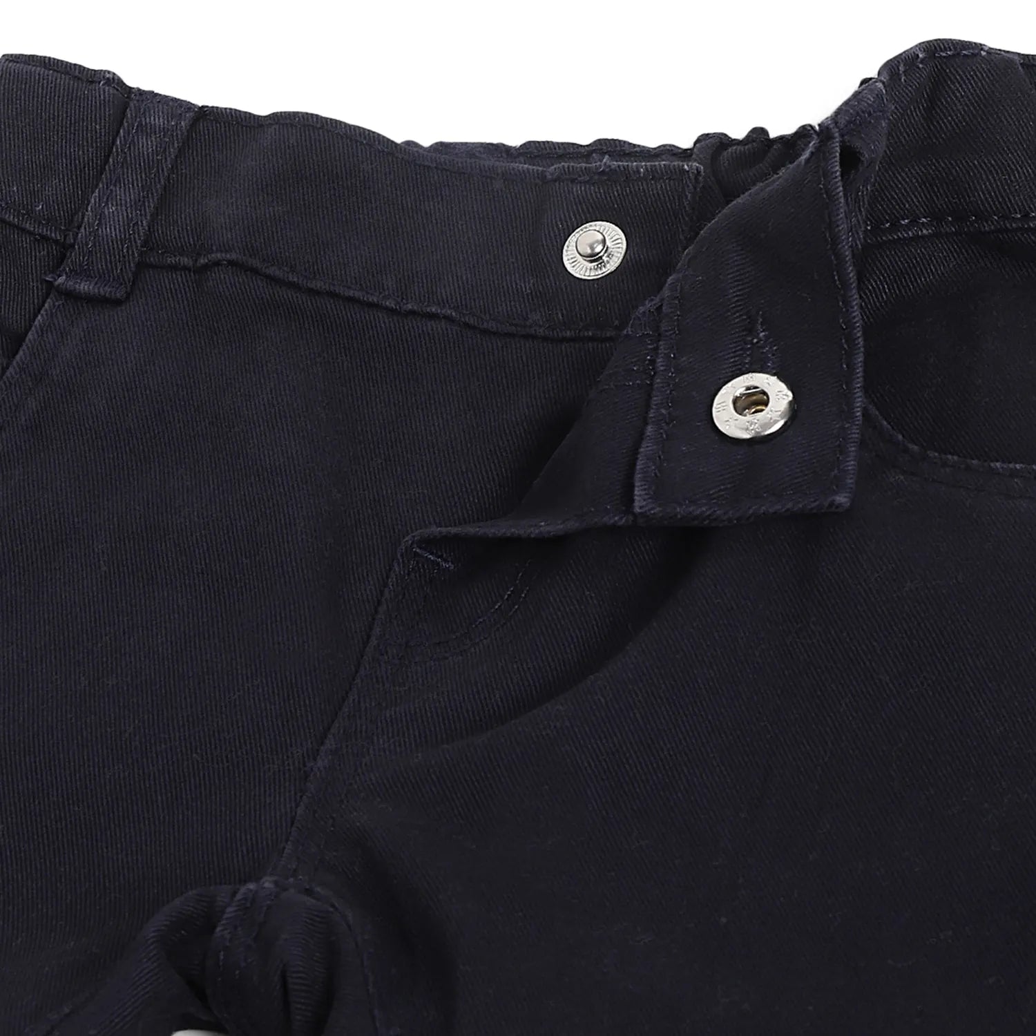 Boys Navy Blue Regular Fit Mid-Rise Jeans