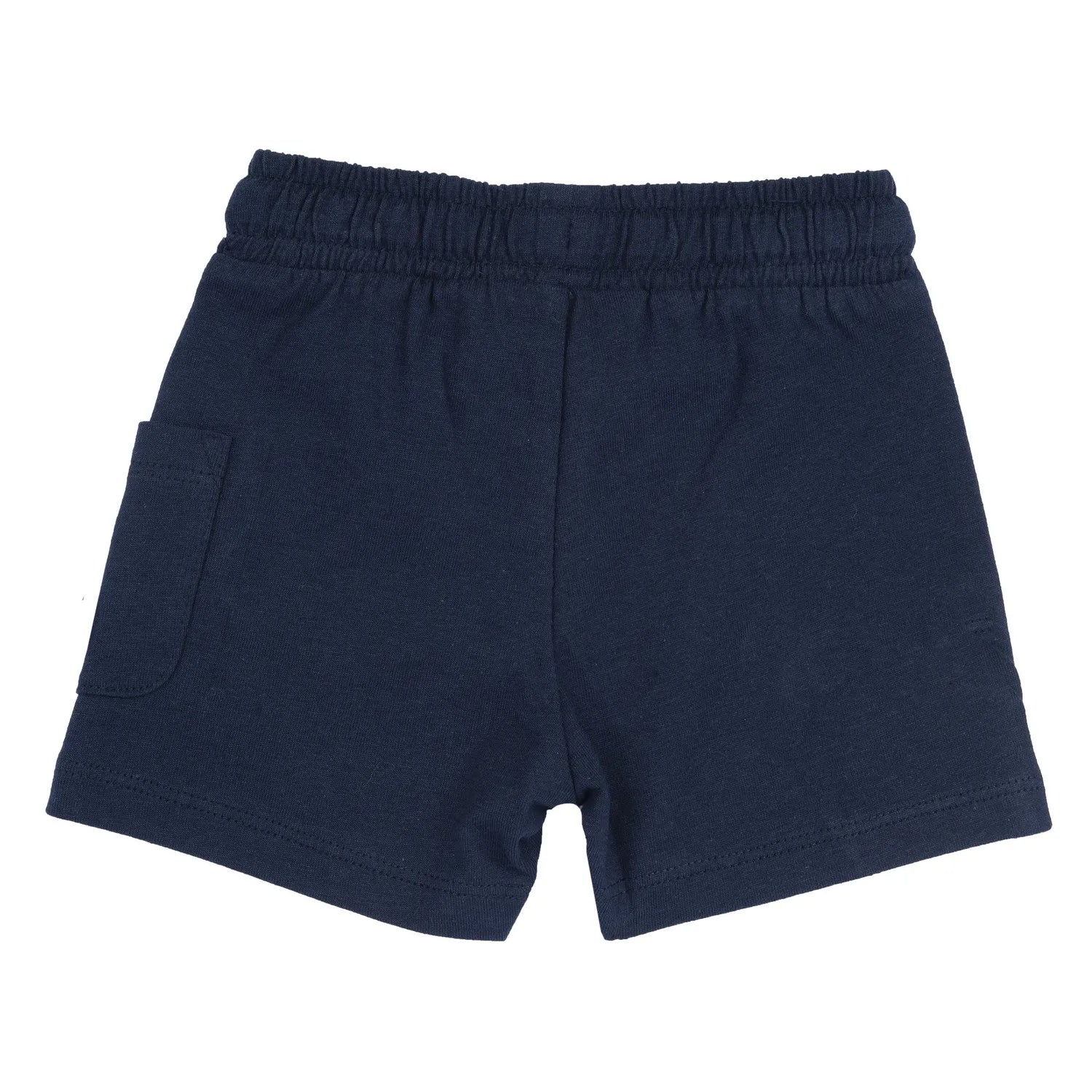 Boys Navy Blue Solid Elasticated Shorts