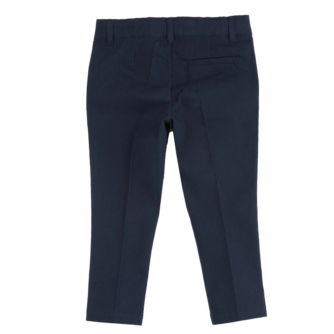 Boys Navy Blue Solid Trouser