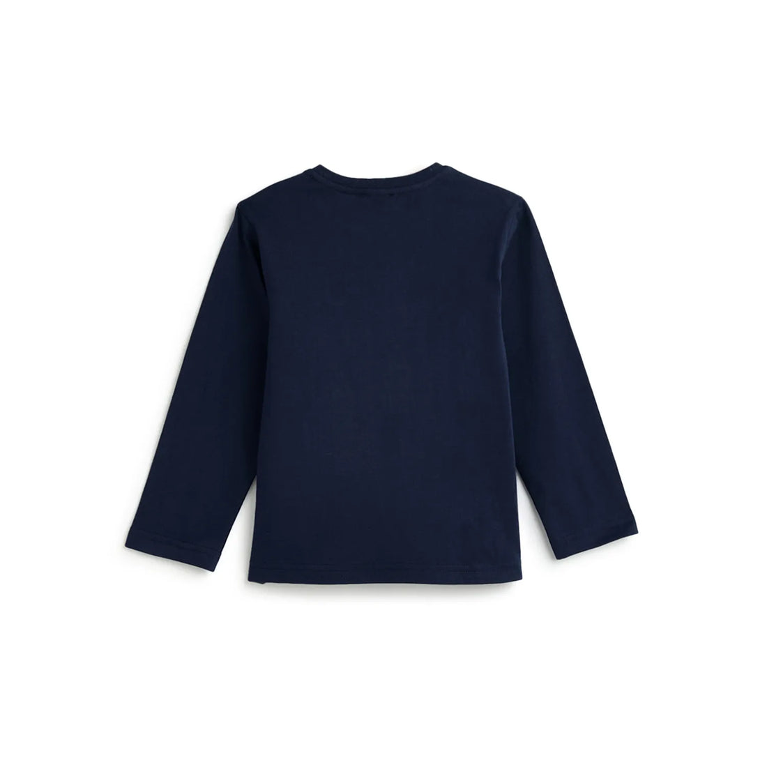 Boys Navy Blue Typography Printed T-shirt