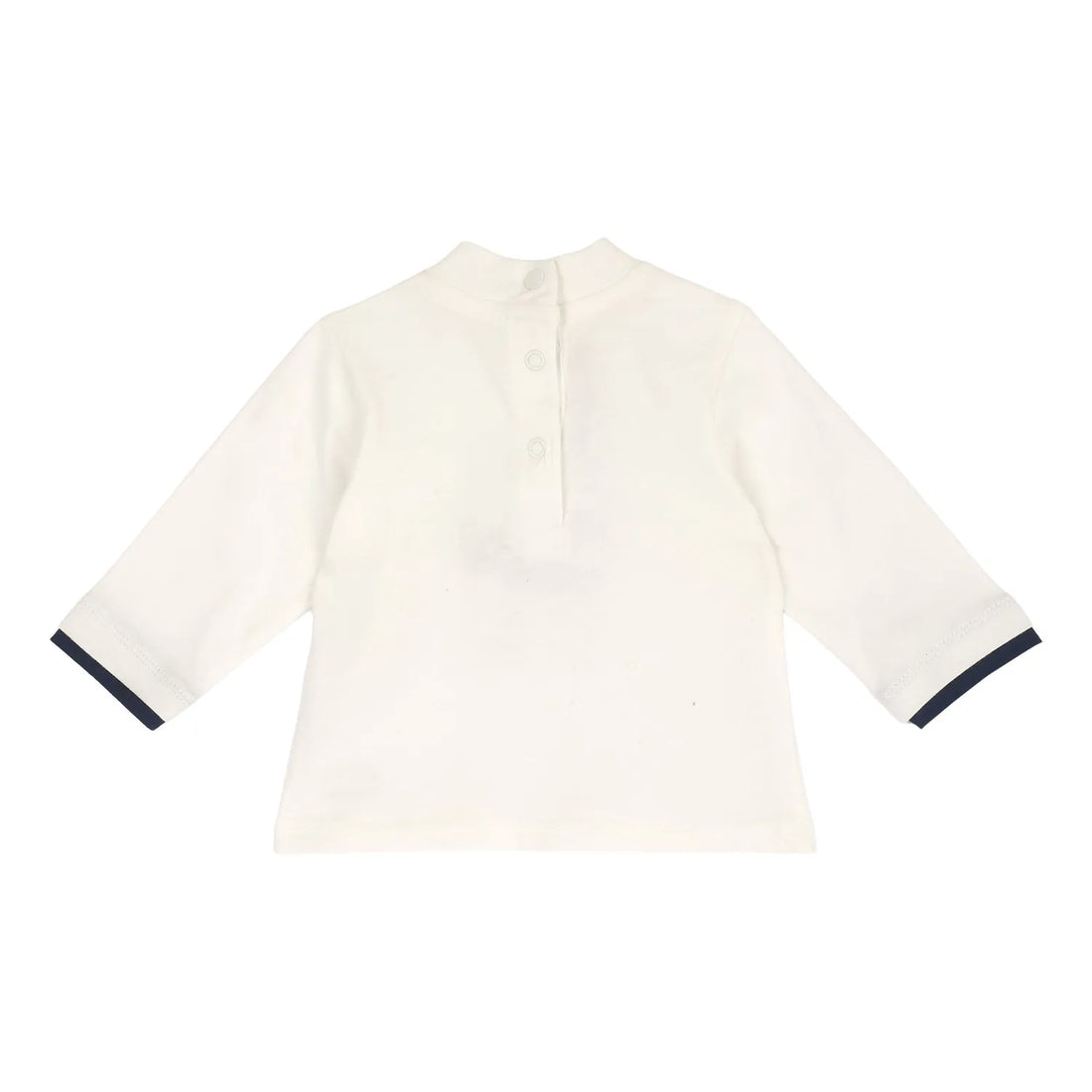 Boys Off White Embroidered Long Sleeve T-shirt