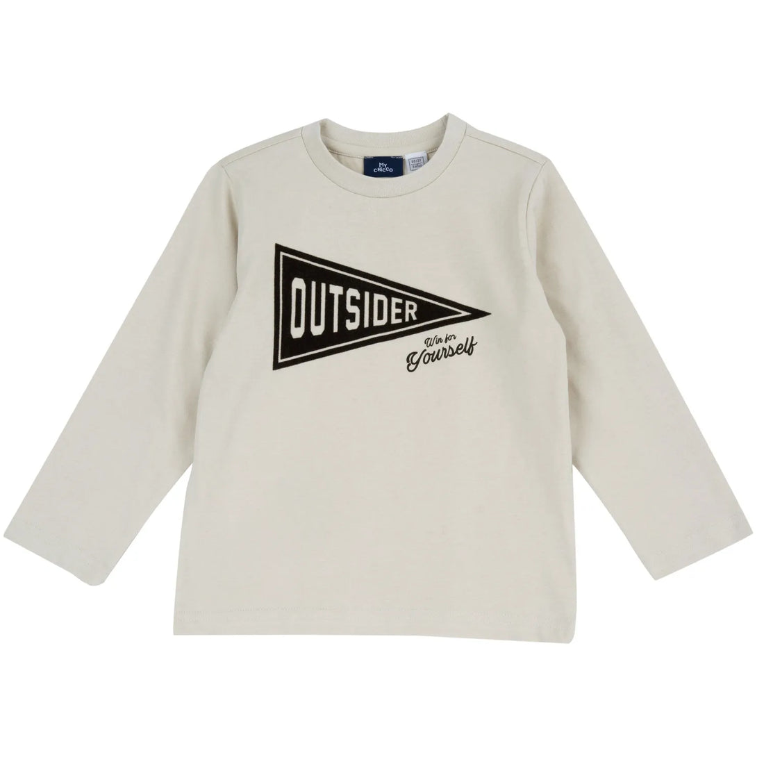 Boys Off White Printed Long Sleeve T-shirt