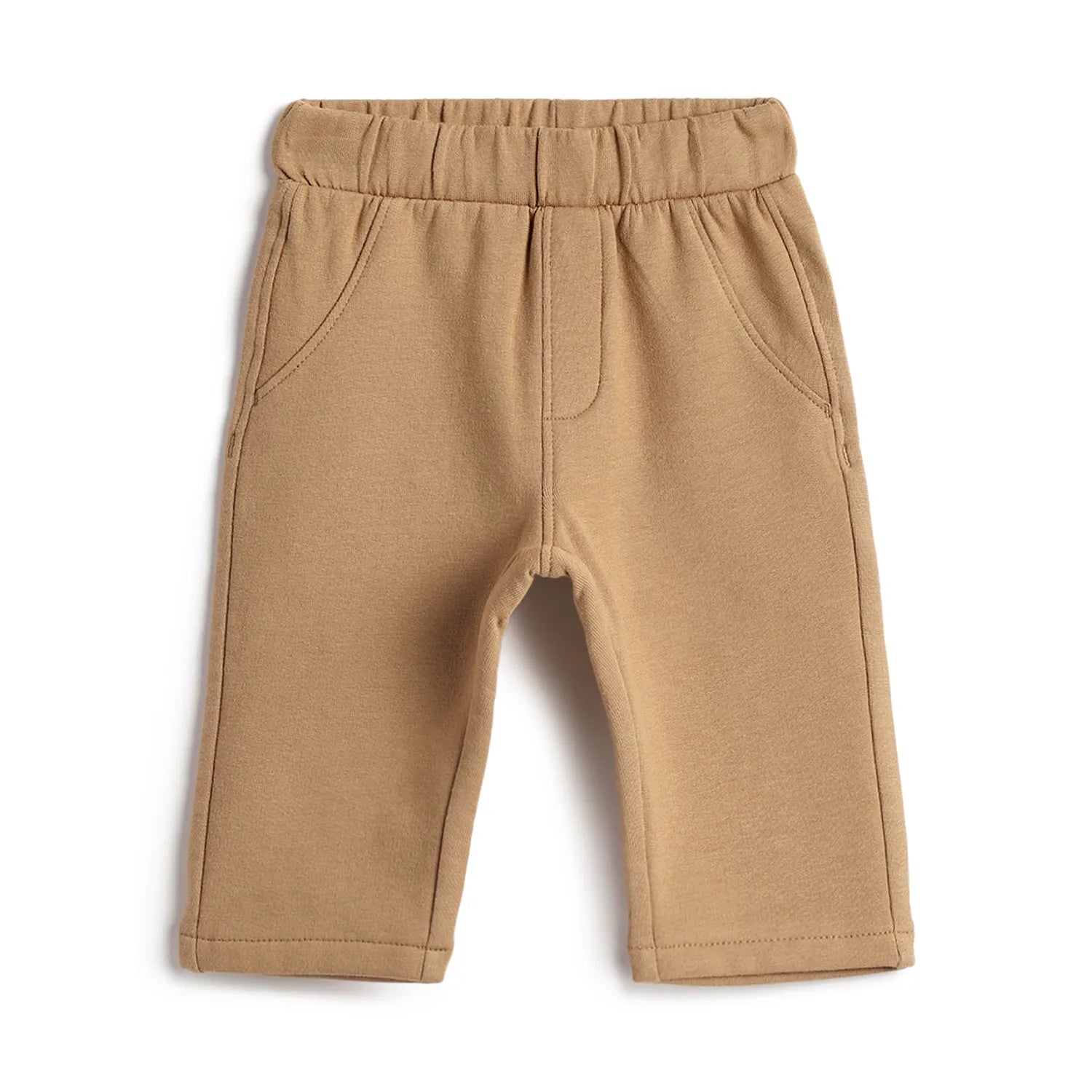 Boys Olive Green Sweatshirt with Beige Trousers