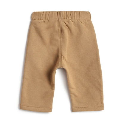 Boys Olive Green Sweatshirt with Beige Trousers