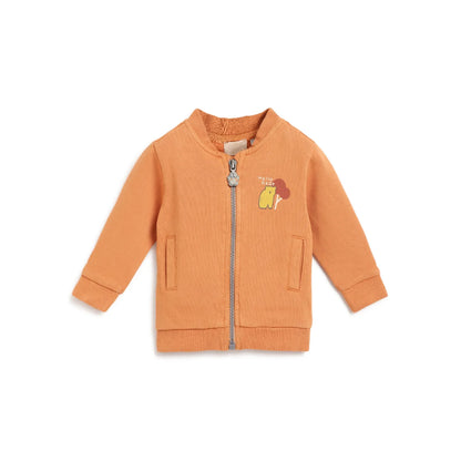 Boys Orange Open Front Jacket