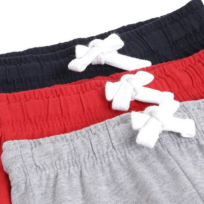 Boys Pack Of 3 Printed Cotton Shorts