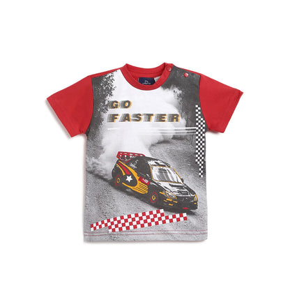 Boys Pack Of 3 Printed T-shirt