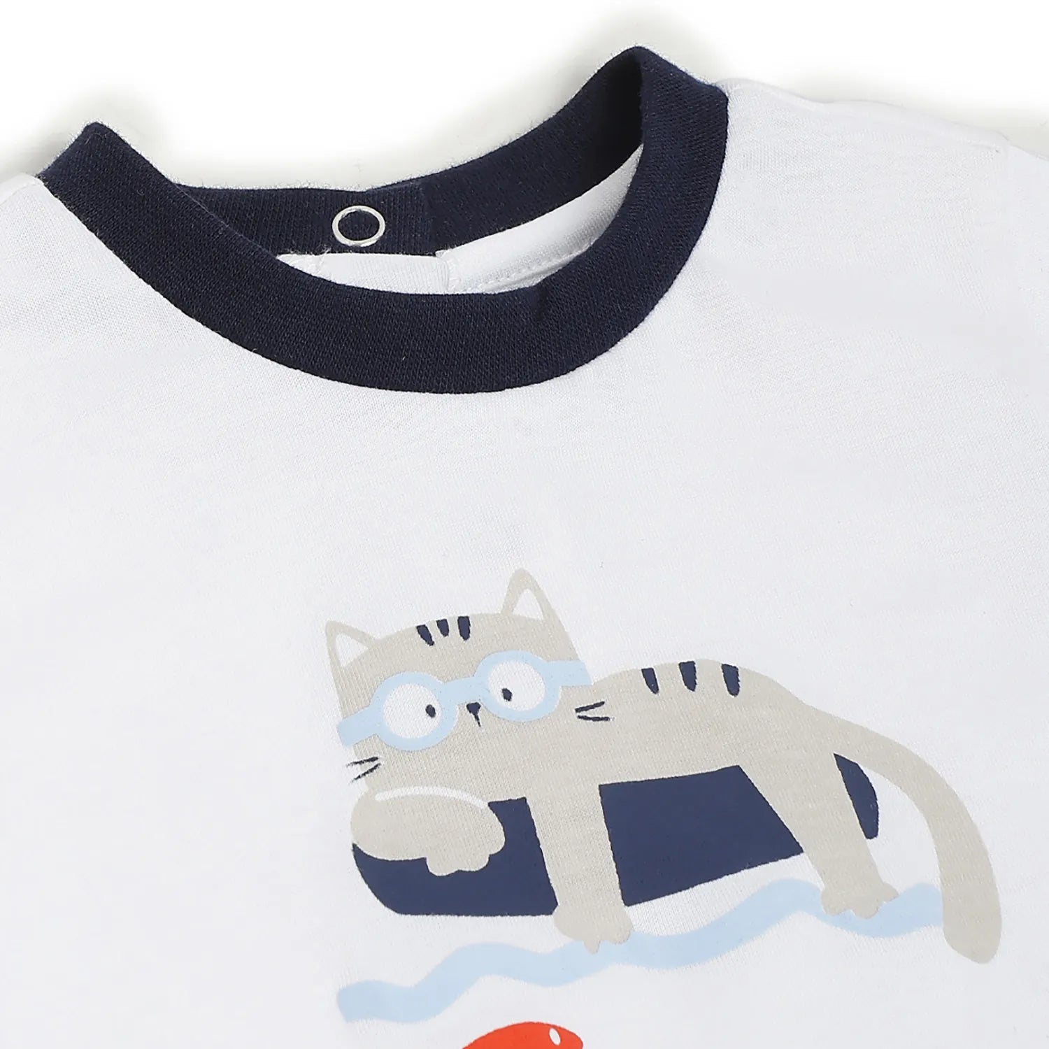 Boys Printed Cotton T-Shirt With Shorts