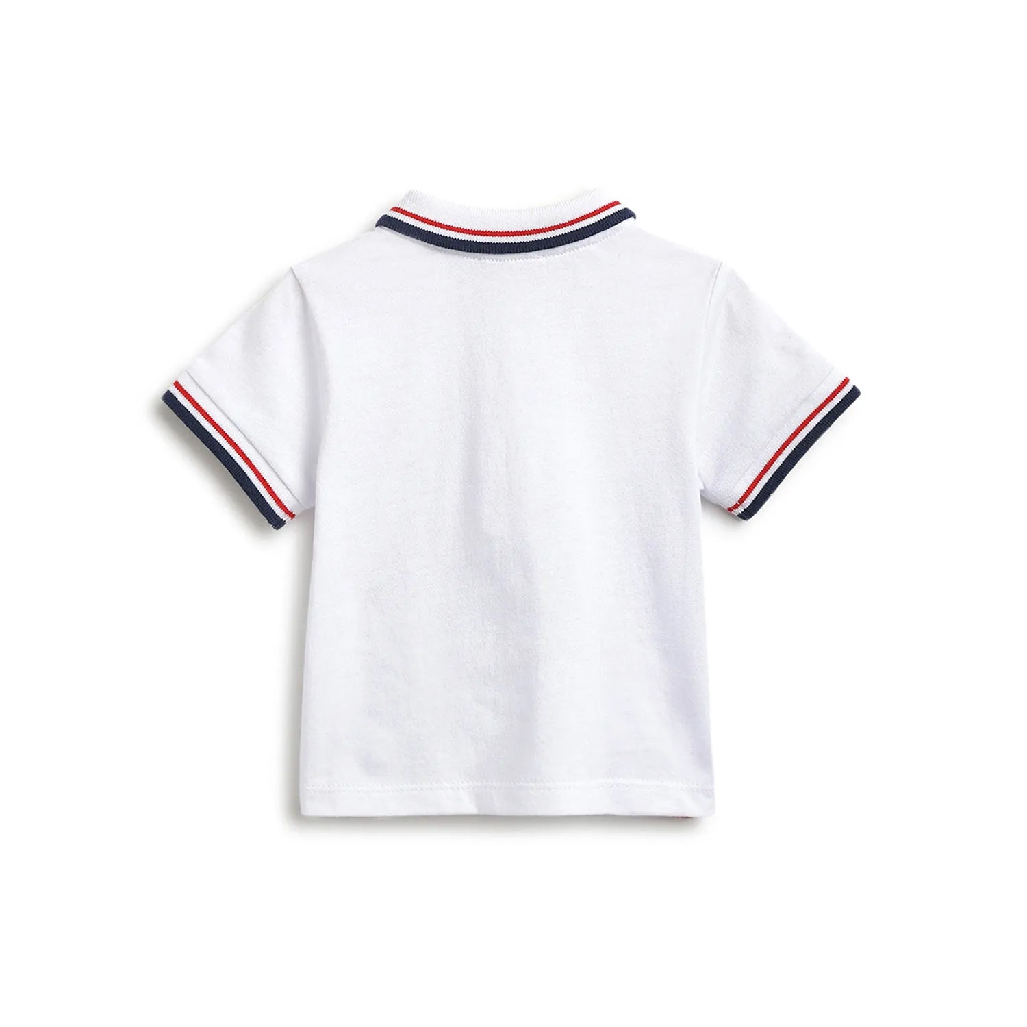 Boys Printed Polo T-Shirt With Shorts