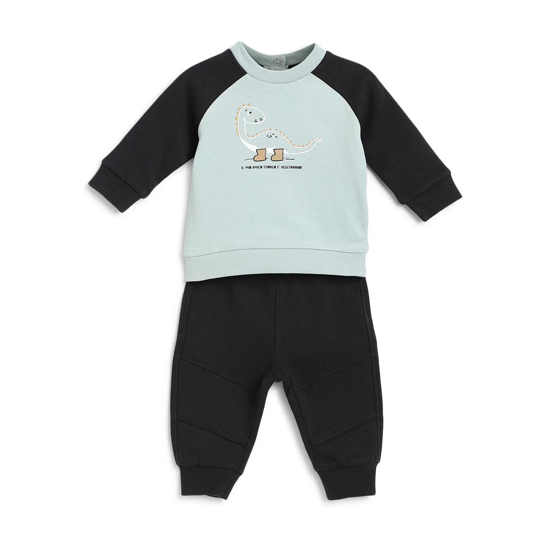 Boys Printed Pure Cotton Sweatshirt With Trouser