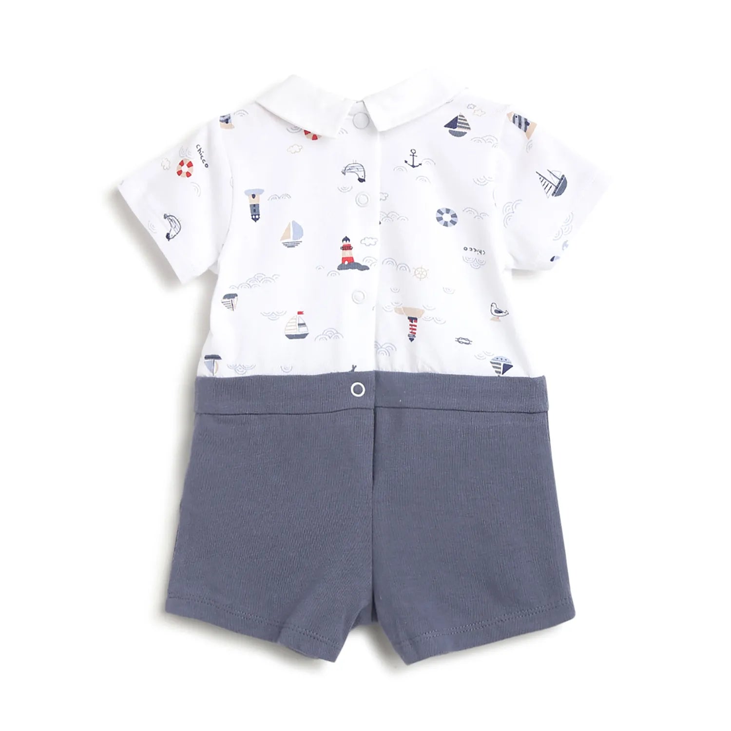 Boys Printed Short Sleeve Romper