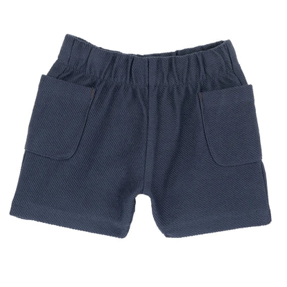Boys Rust and Blue Graphic Printed T-Shirt with Shorts
