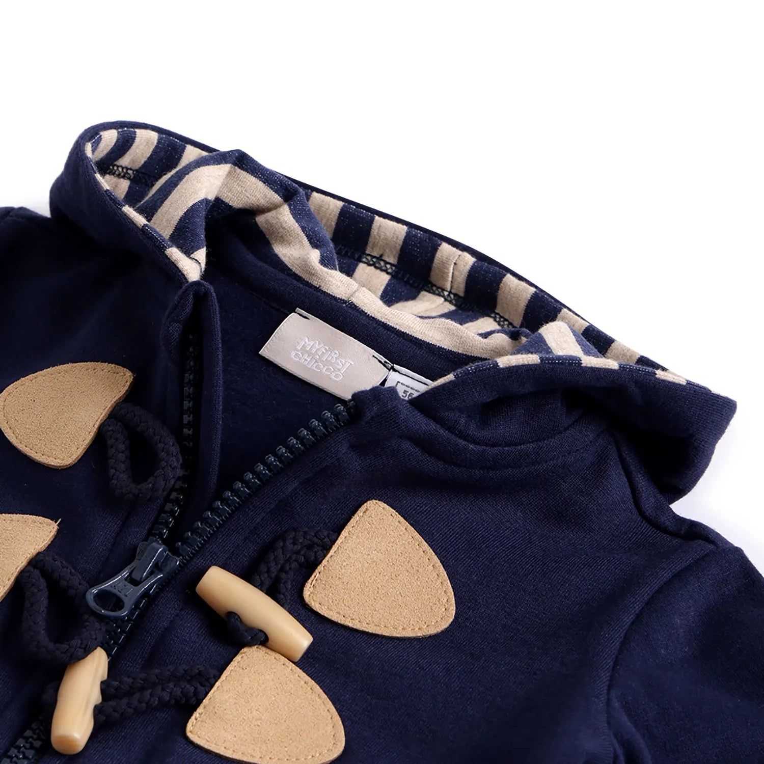 Boys Self Design Hooded Cardigan