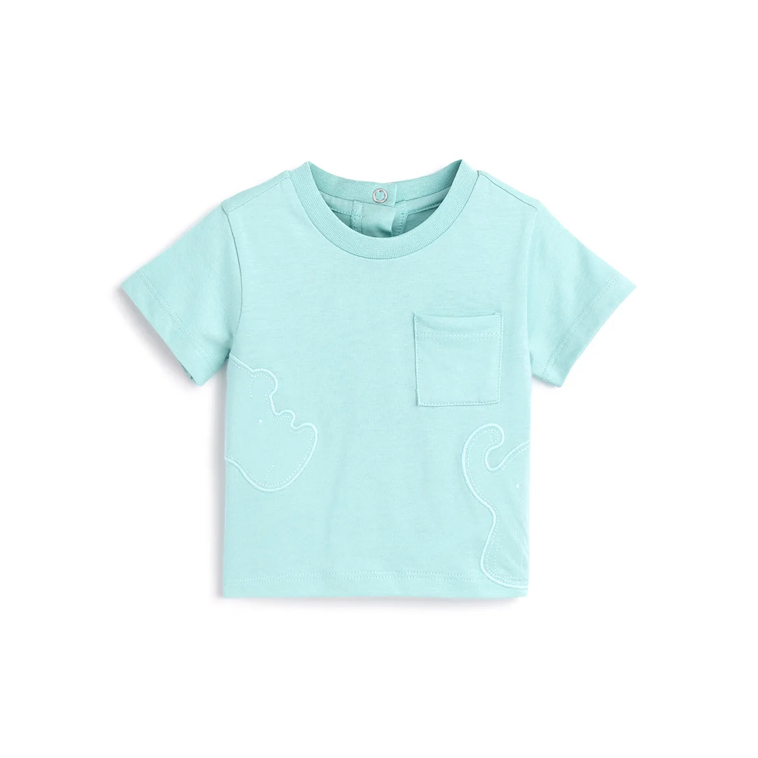 Boys Solid Cotton T-shirt