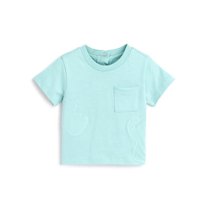 Boys Solid Cotton T-shirt