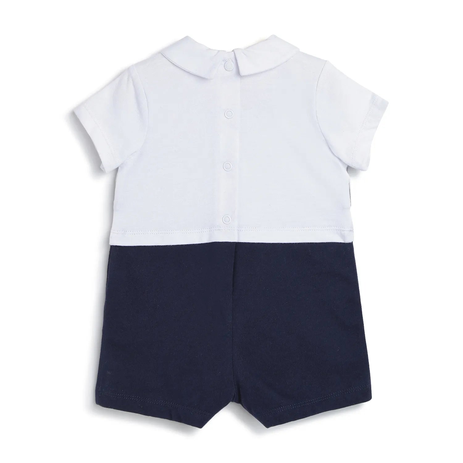 Boys Striped Short Sleeve Romper