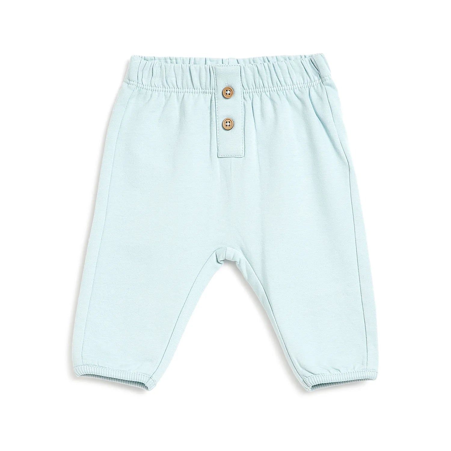 Boys Teal Mid-Rise Relaxed Fit Joggers