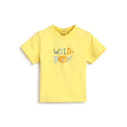 Boys Typography Printed T-shirt