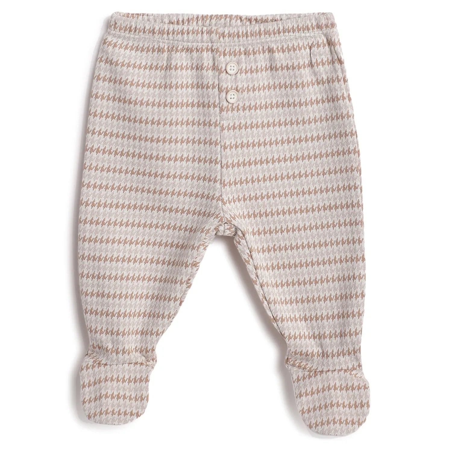 Boys White &amp; Beige Sweatshirt With Leggings