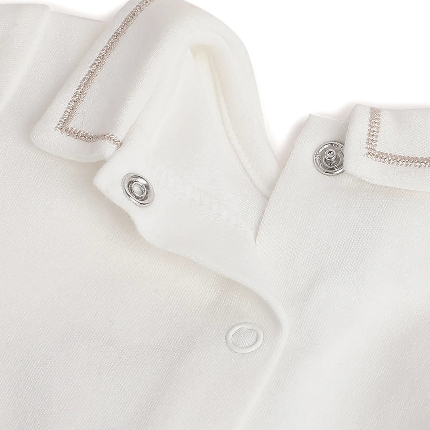 Boys White &amp; Beige Sweatshirt With Leggings