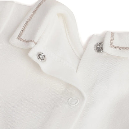 Boys White &amp; Beige Sweatshirt With Leggings