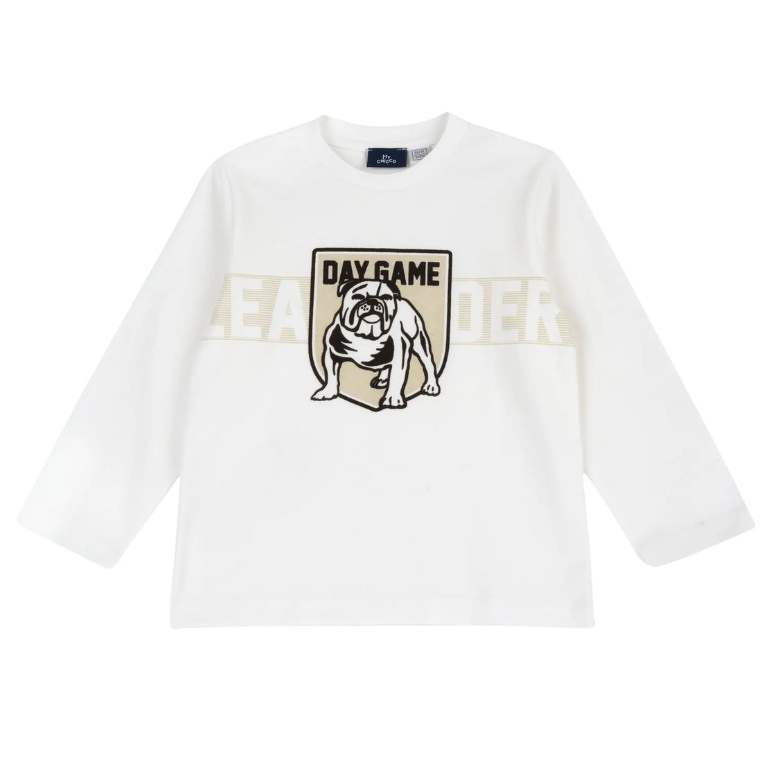 Boys White &amp; Black Graphic Printed Long Sleeve T-shirt