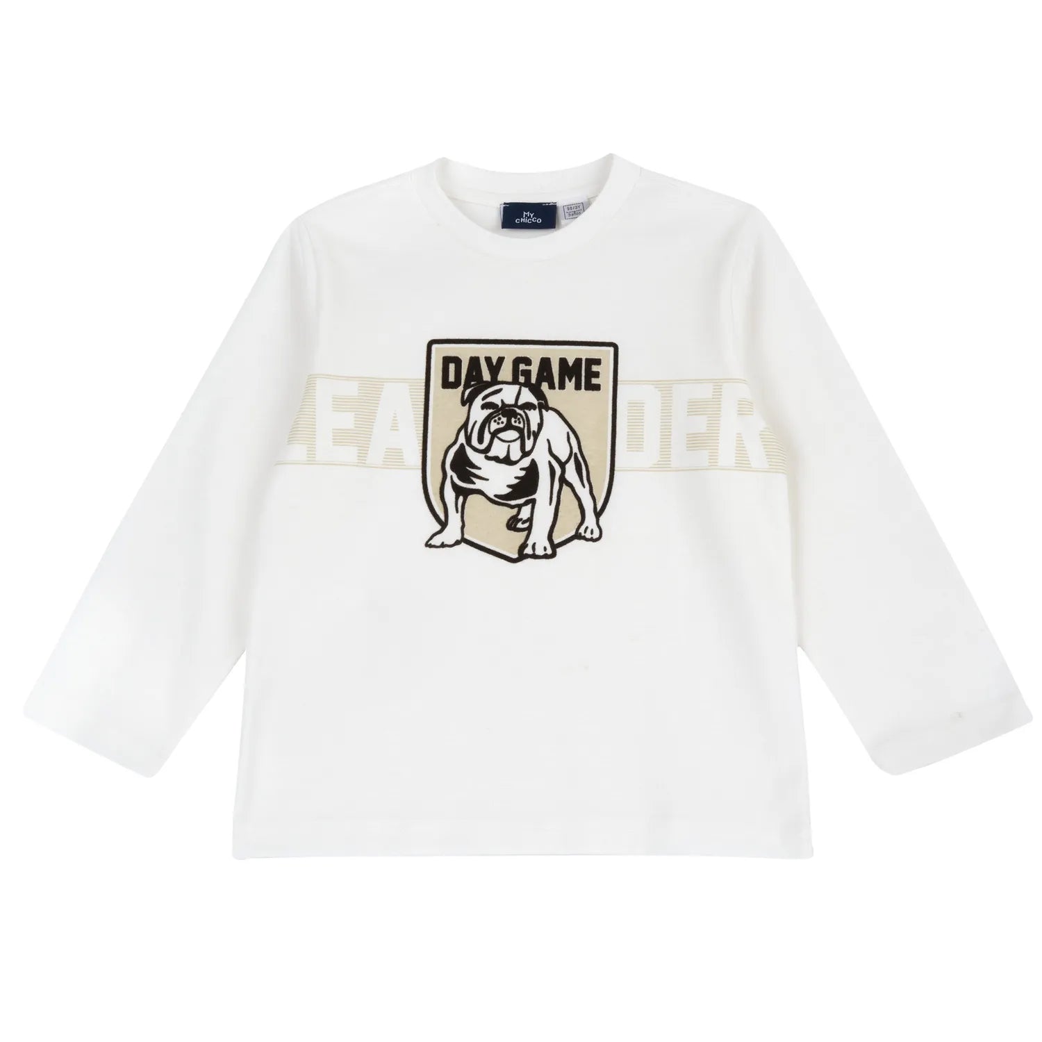 Boys White &amp; Black Graphic Printed Long Sleeve T-shirt