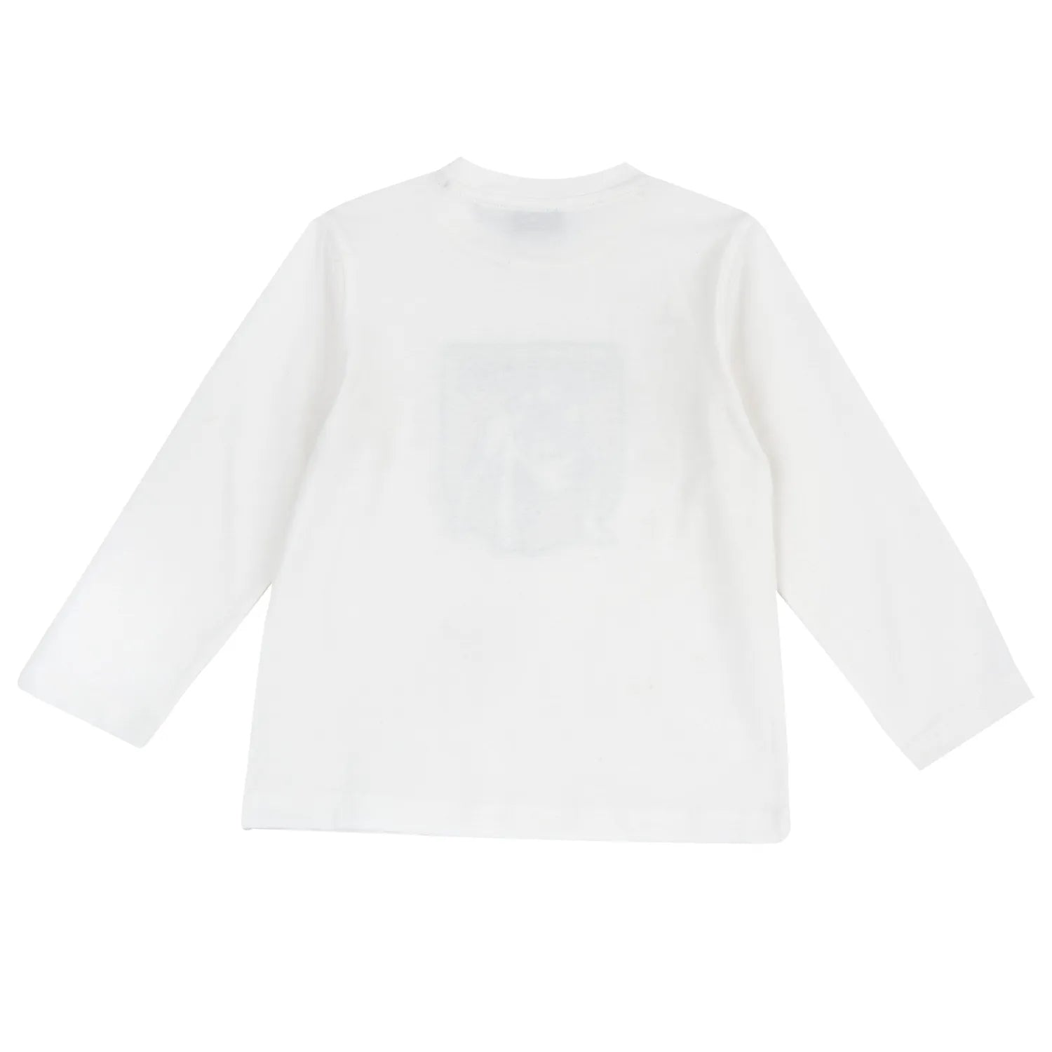 Boys White &amp; Black Graphic Printed Long Sleeve T-shirt