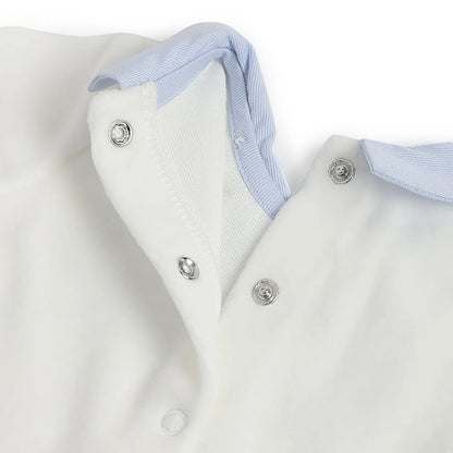 Boys White &amp; Blue Sweatshirt With Leggings