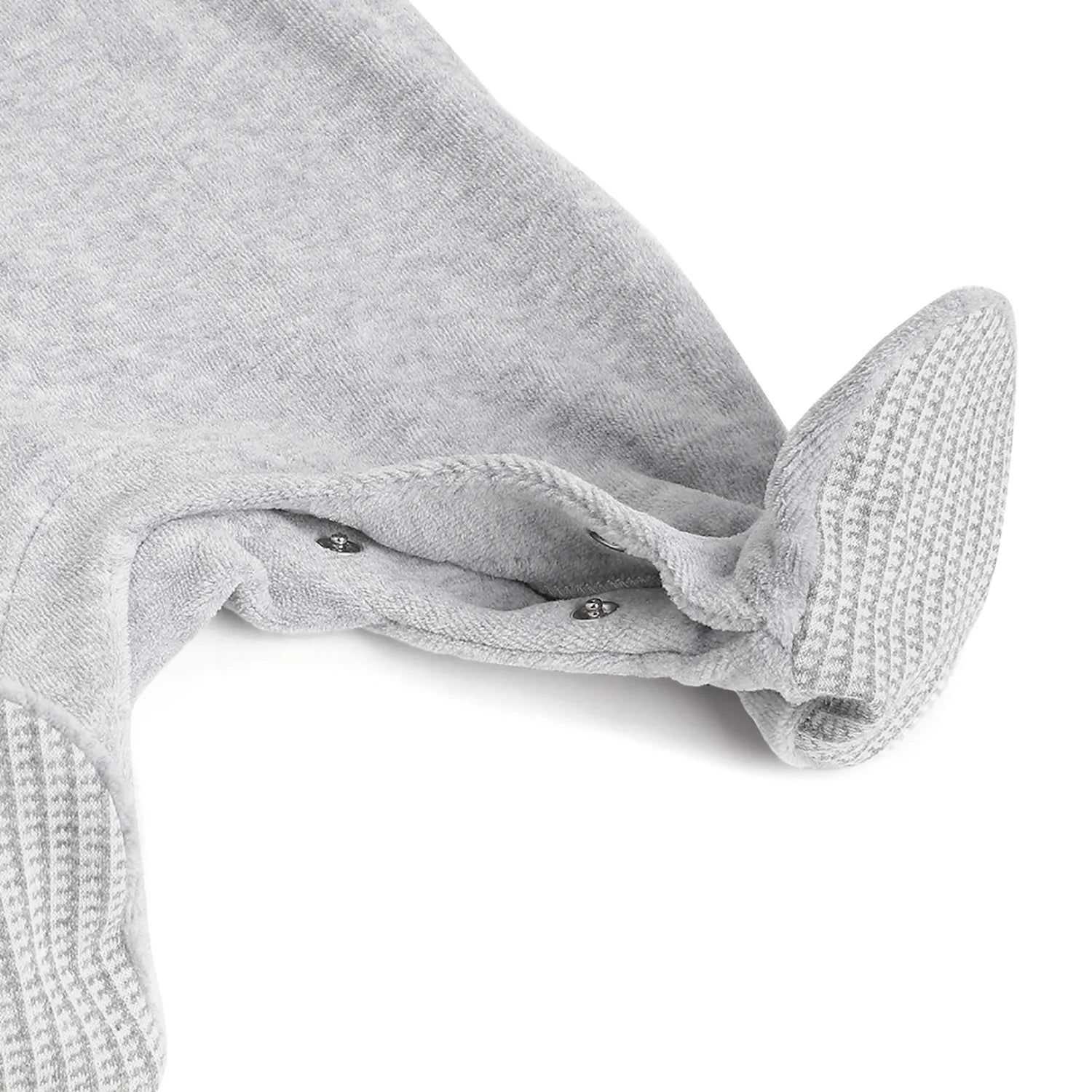 Boys White &amp; Grey Applique Bodysuit with Babysuit