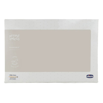 Boys White &amp; Grey Cotton Pram Blanket