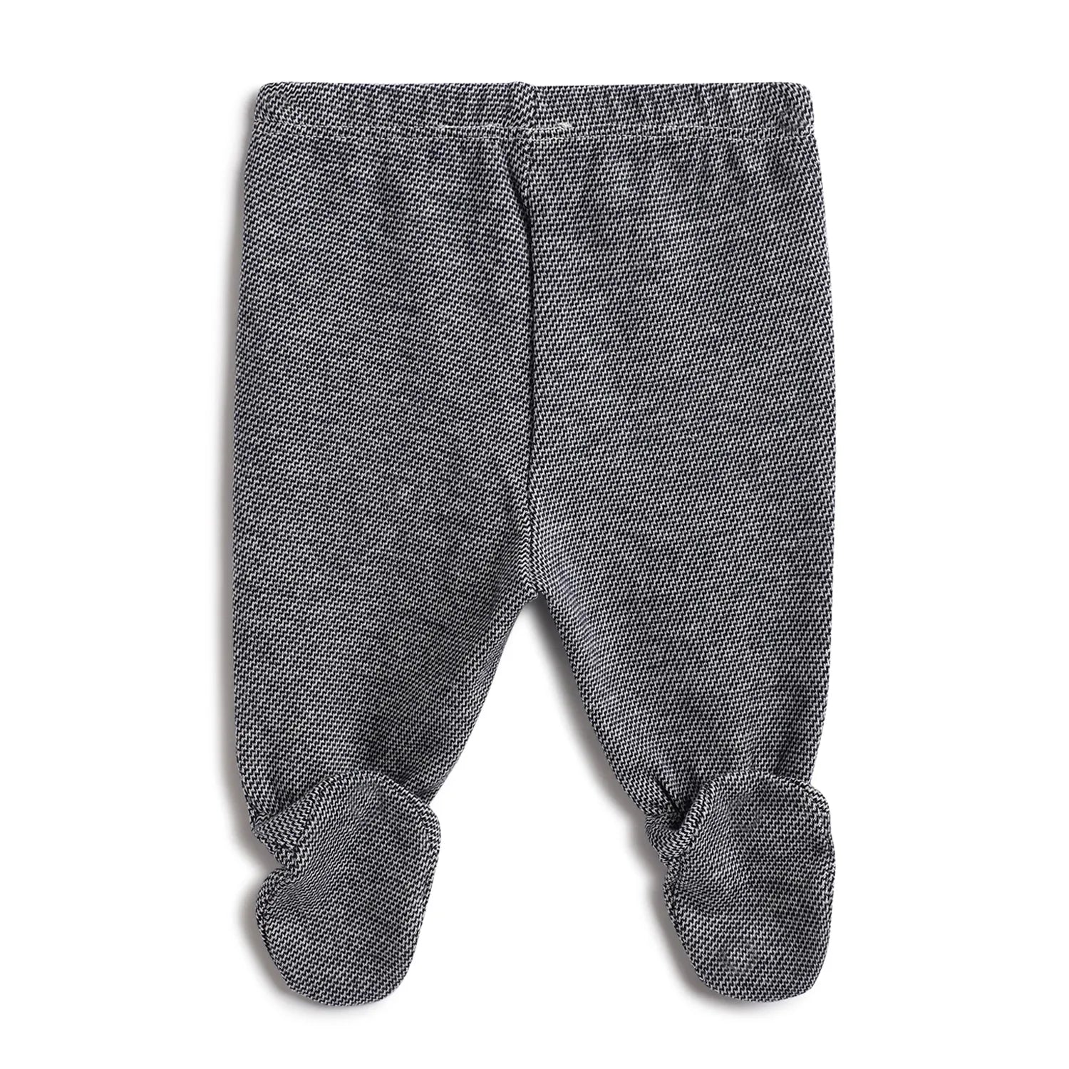 Boys White &amp; Grey Embroidered Smock With Leggings