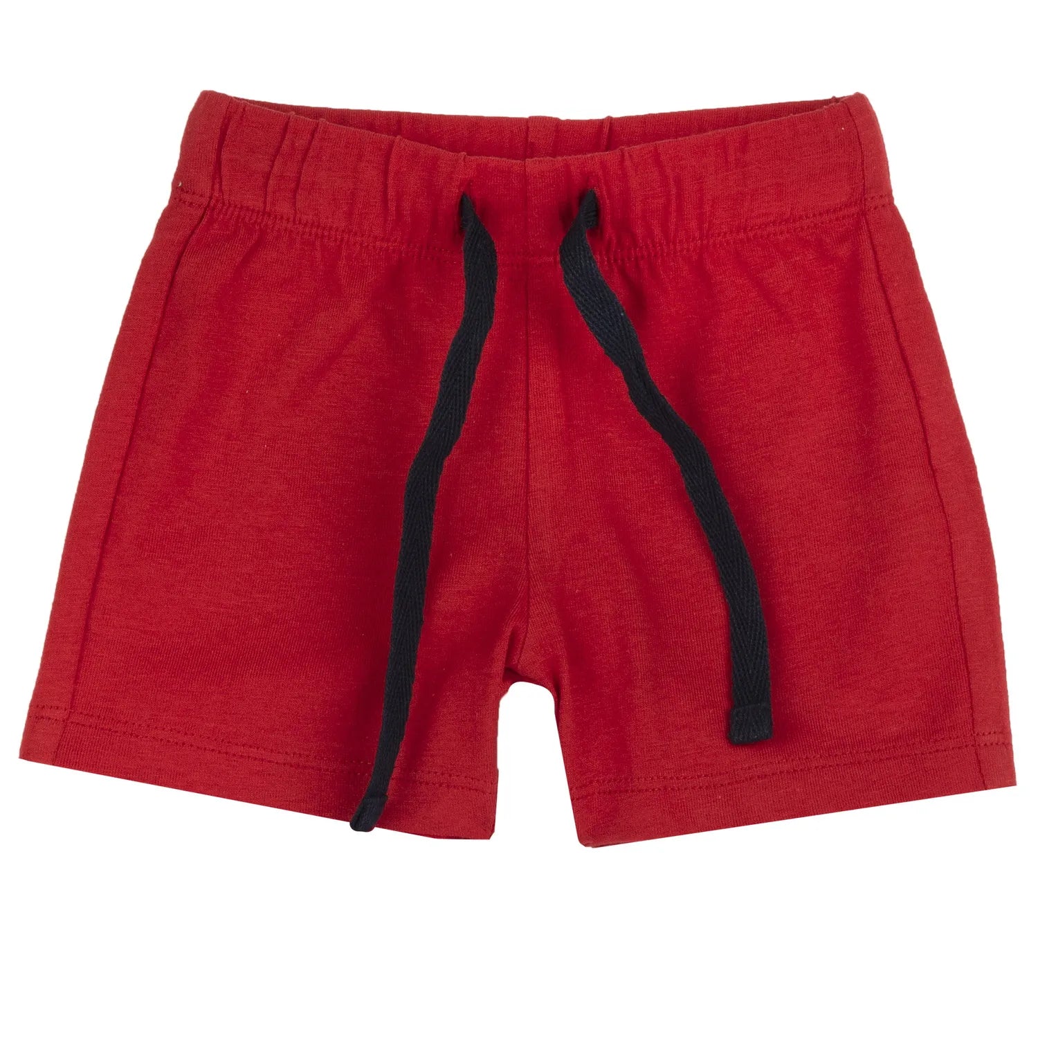 Boys White and Red Printed T-Shirt with Shorts