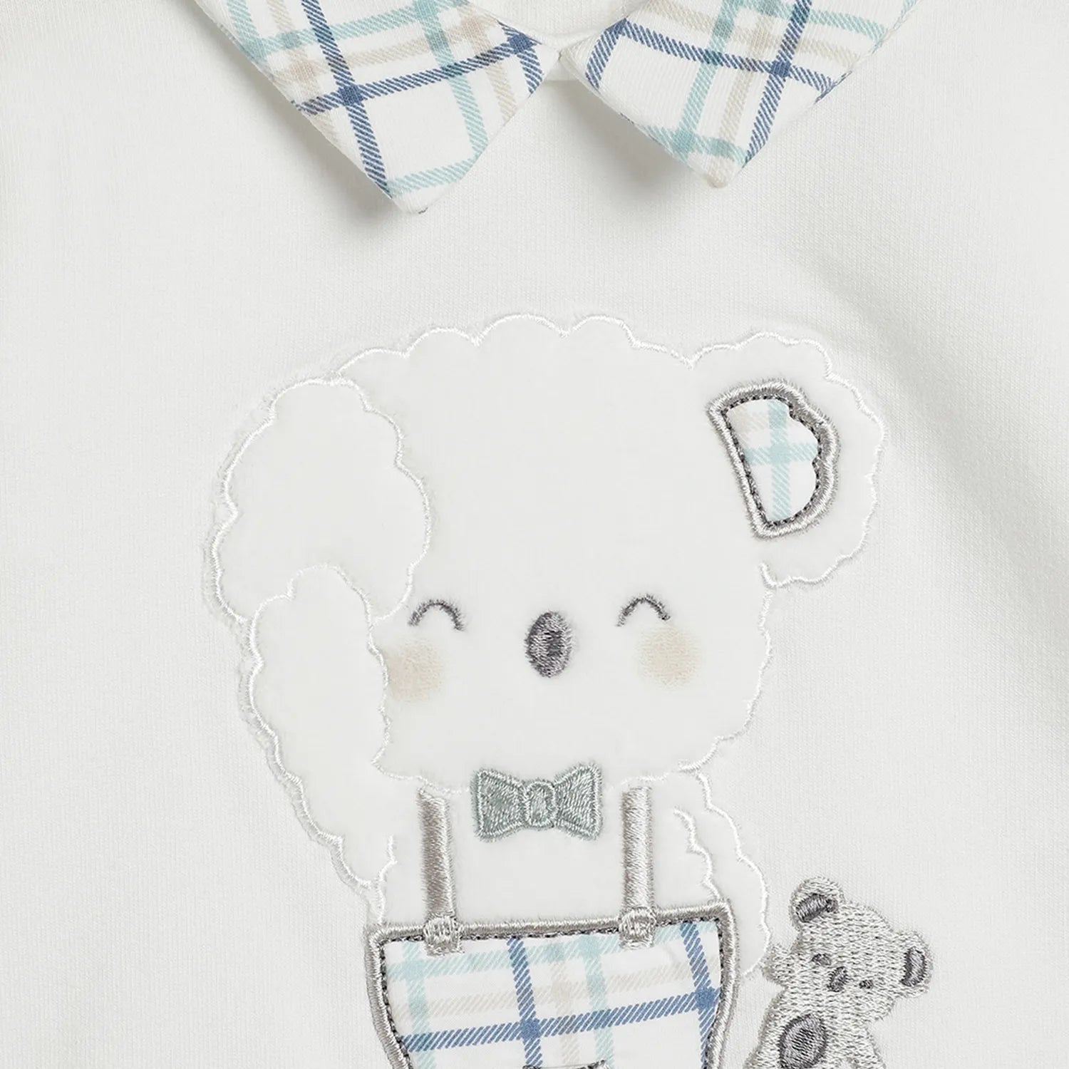 Boys White Applique Sweater with Leggings