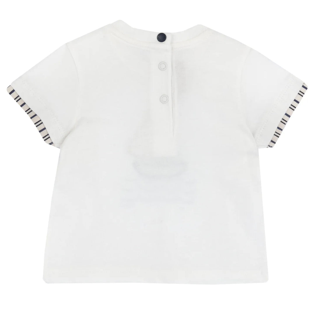 Boys White Applique T-shirt