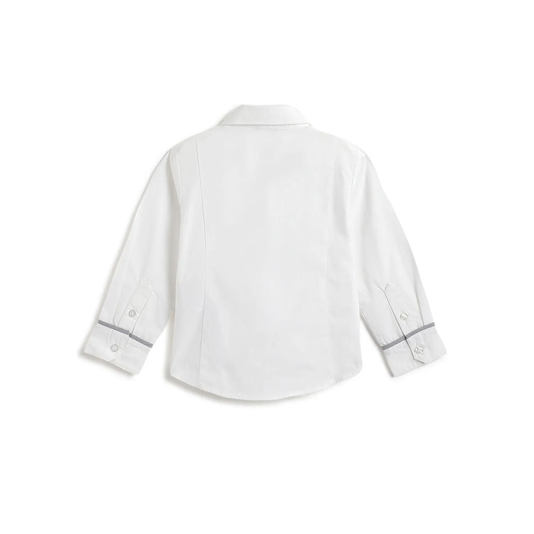 Boys White Cotton Shirt