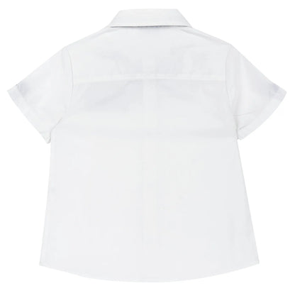 Boys White Embellished Shirt