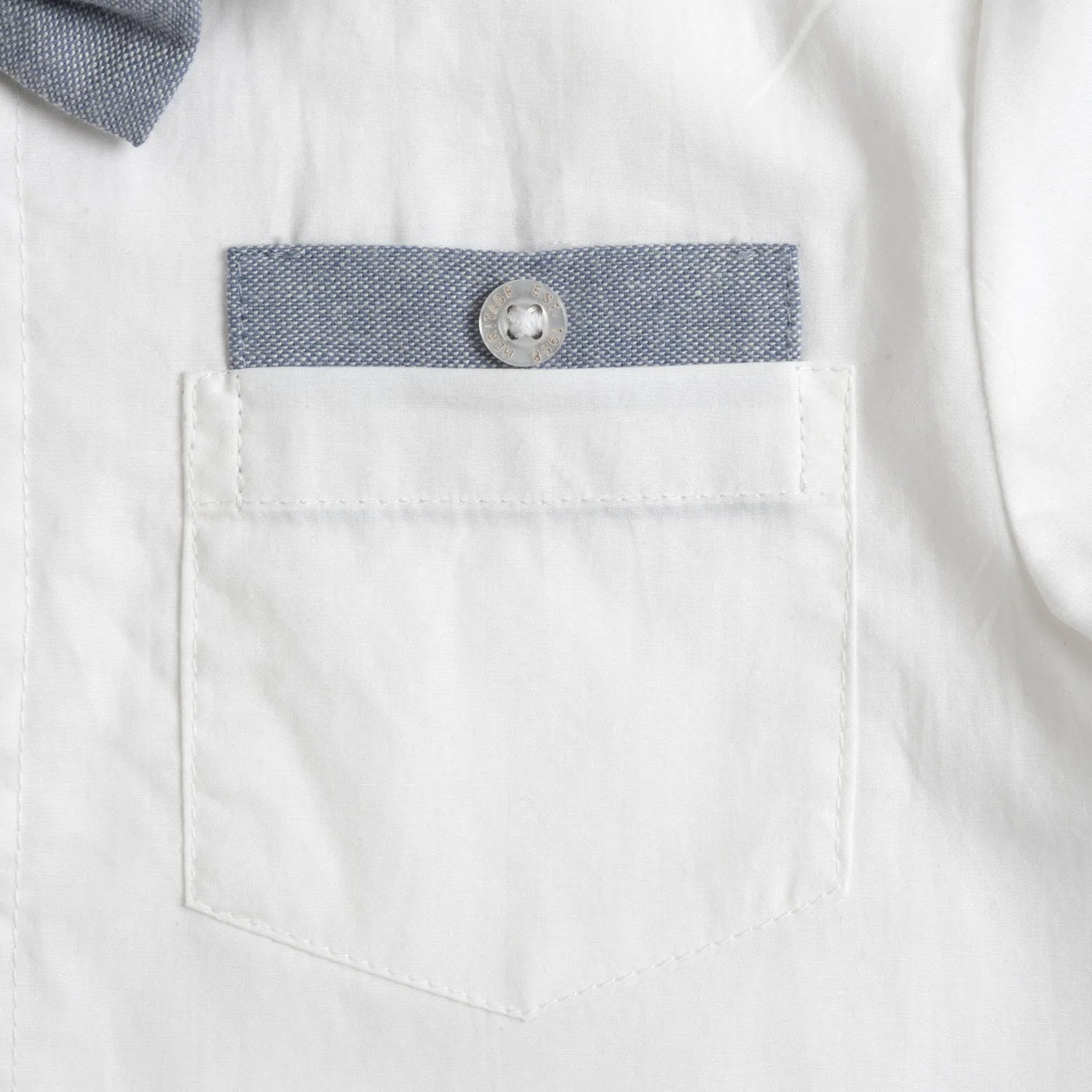 Boys White Embellished Shirt
