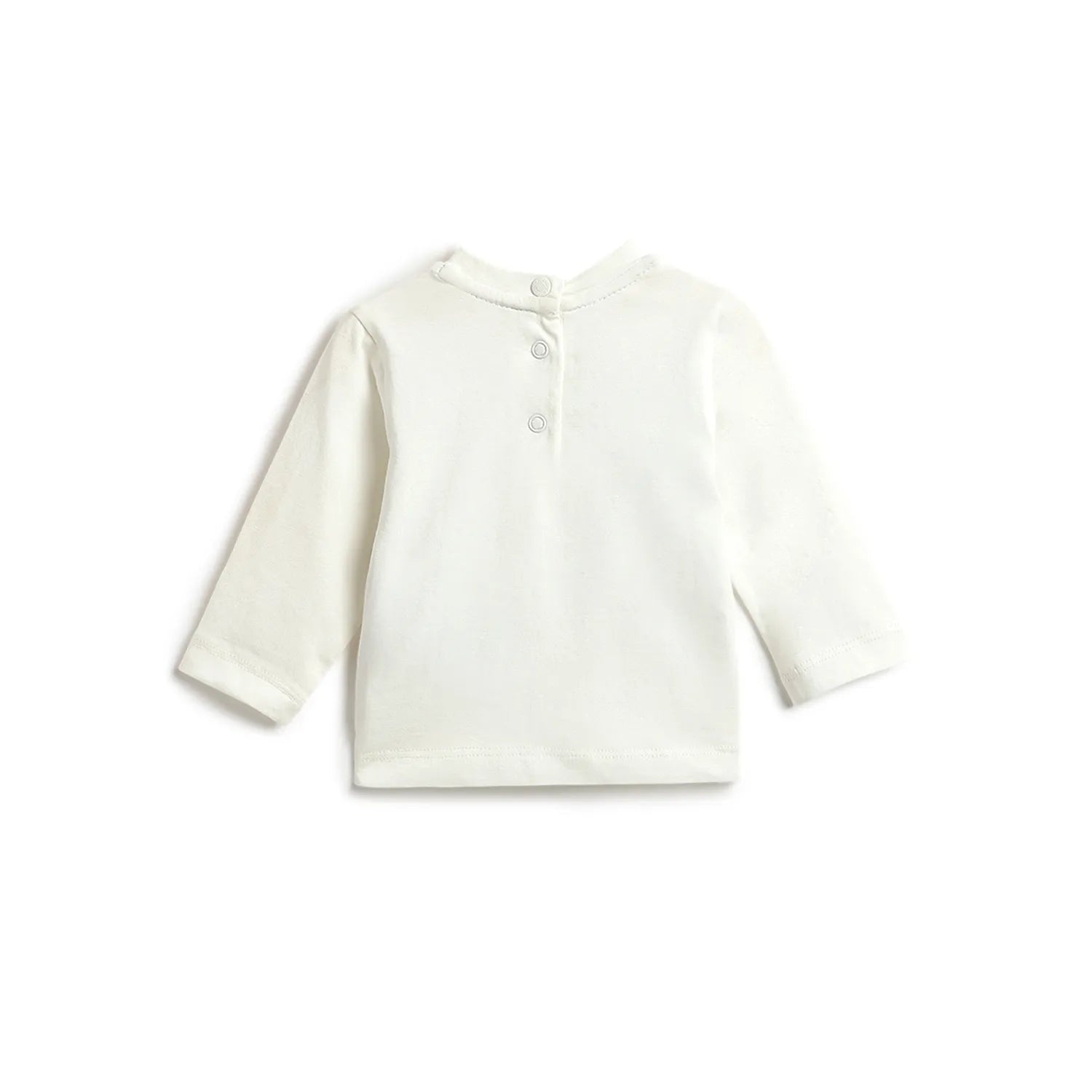 Boys White Embellished T-shirt With Trousers