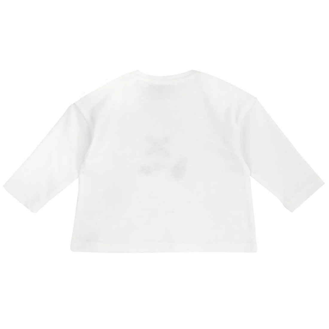 Boys White Embroidered Long Sleeve T-shirt