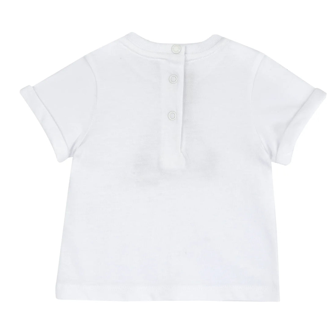 Boys White Embroidered T-shirt
