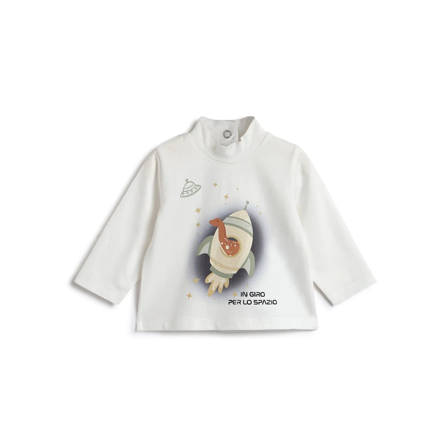 Boys White Graphic Printed Cotton T-shirt