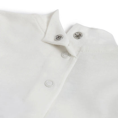 Boys White Graphic Printed Cotton T-shirt