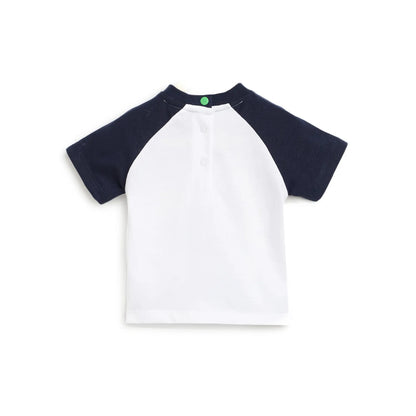 Boys White Graphic Printed T-shirt