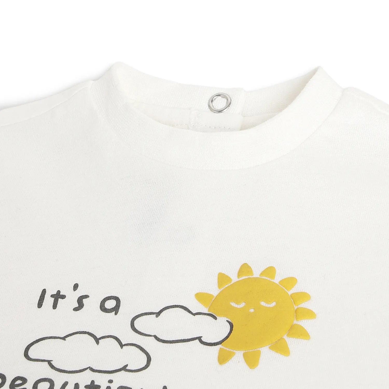 Boys White Graphic Printed T-shirt
