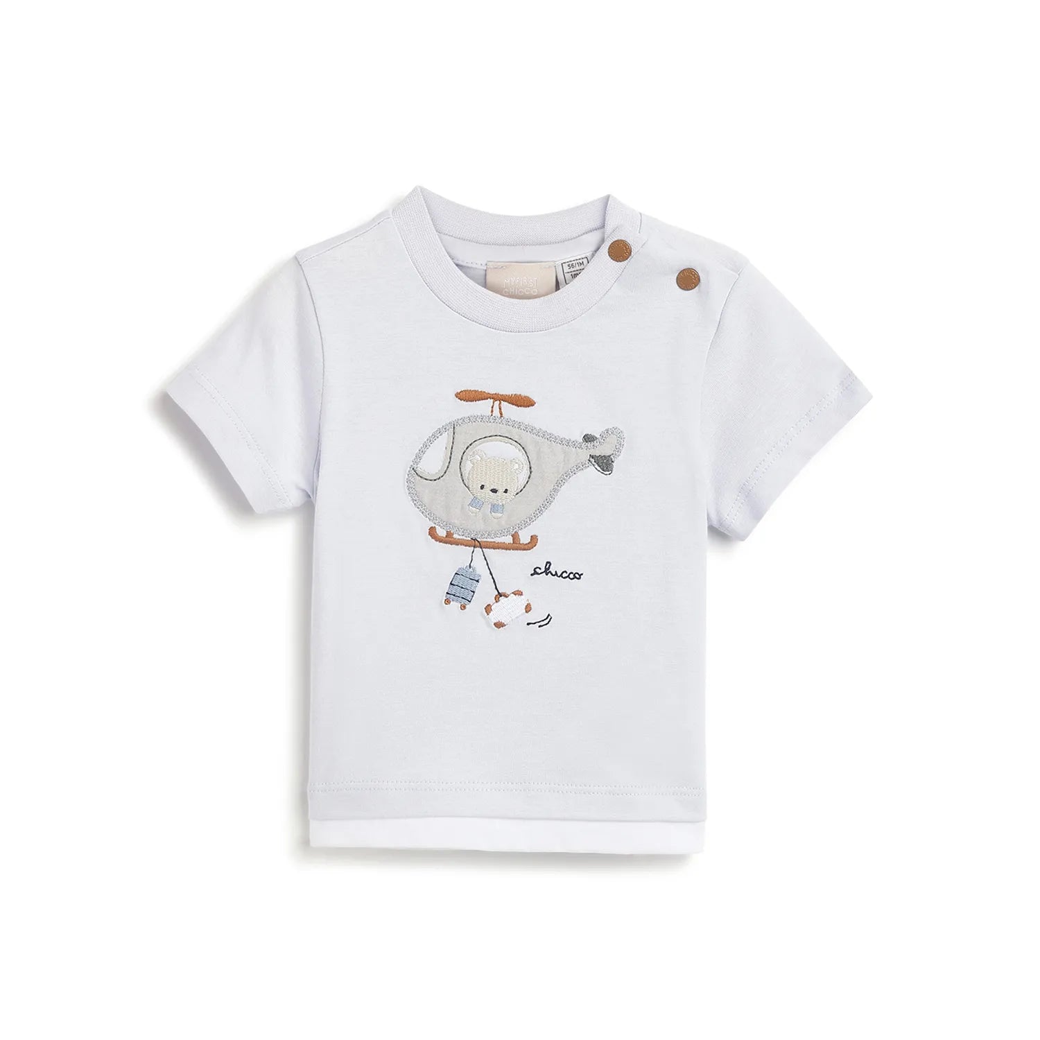 Boys White Graphic Printed T-shirt